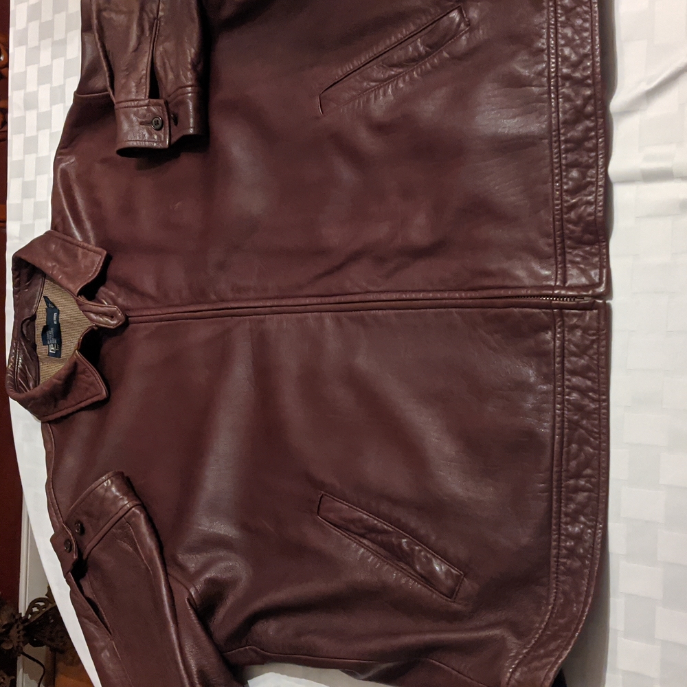 Ralph Lauren Polo Brown Leather Jacket XXL